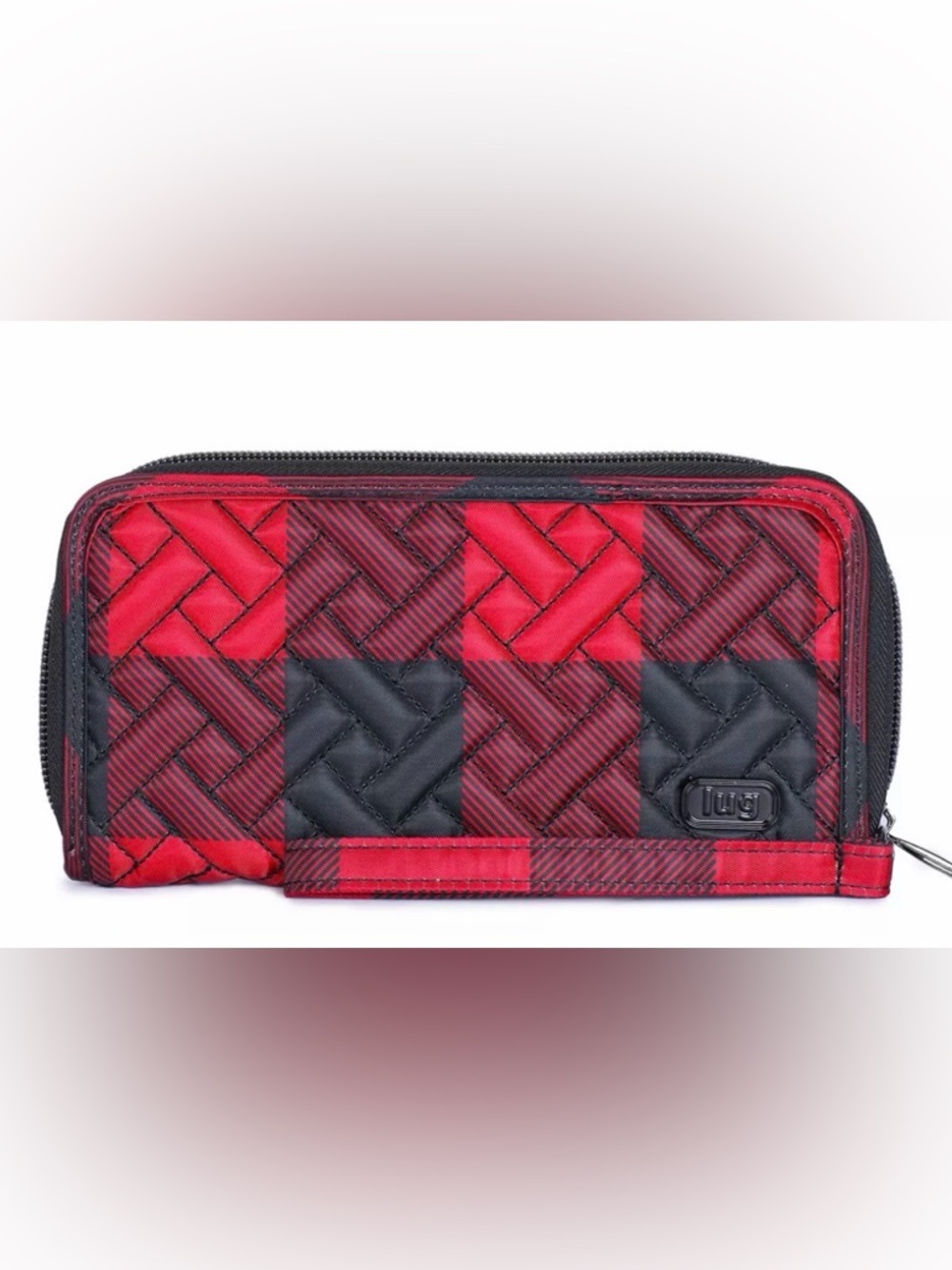 Lug Handspring RFID Wallet (Buffalo Check Red)
